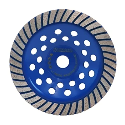 Imagen de HIGHDRIL Muela de Copa Diamante 180mm Turbo Fila Disco Molienda para Lijar y Pulir Hormigón Mampostería Granito Mármol Piedra Natural