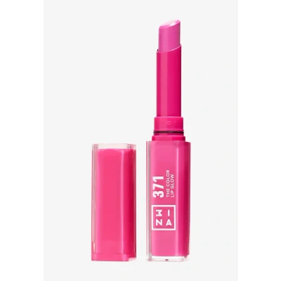 Imagen de 3ina Makeup The Color Lip Glow 371 Fucsia Labial Hidratante con Manteca de Karité para Nutrir los Labios Barra Brillo Bálsamo Alta Pigmentación Vegan Cruelty Free