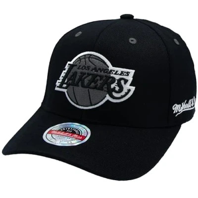 Imagen de Mitchell &amp; Ness Curved Classic Red Snapback Eazy B&amp;W, L.A. Lakers