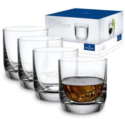 Imagen de Villeroy &amp; Boch La Divina vaso de chupito, set vasos chupito 4 piezas, estable, apto para lavavajillas, 53 mm