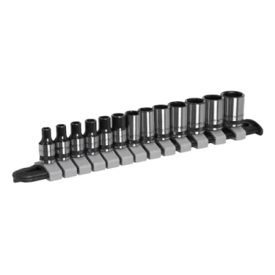 Imagen de Sealey AK7990 13pc 1/4 &quot;Sq Drive Socket Set Serie Negro
