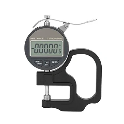 Imagen de Calibre de espesor digital para instrumento medición hilo cuero papel 0 12.7mm Rango (0.001mm)