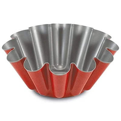 Imagen de Guardini 52022HGNA Rossana 2.0, Molde Flan 22 cm, Acero con Recubrimiento Antiadherente, Color Rojo/Gris, Inoxidable