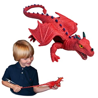 Imagen de Rep Pals Dragón, Juguetes elásticos de Deluxebase. Réplicas Animales súper Que parecen Reales. Ideales para niños y niñas