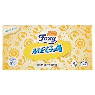 Imagen de FOXY Facial Mega 200 UND, Negro, Estándar