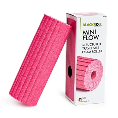 Imagen de Blackroll Mini Flow Rodillo para Fascia El Original. pequeño de automasaje con Doble Efecto la Fascia, Unisex, Flow, Rosa,