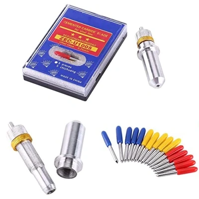 Imagen de Walfront 15 Pcs Cortador de Vinilo 30/45/60 Grados Cuchilla Corte Repuesto para Plotter