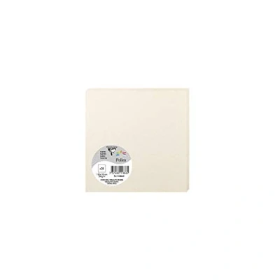 Imagen de Clairefontaine 11886 C Pack de 25 Sobres Pollen 13,5 X cm, 210 g/m² marfil irisé