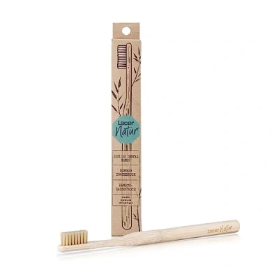 Imagen de CDL Cepillo Dental Natural, Higiene Bucal Diaria, Filamentos de Origen Vegetal, Materiales y Procesos Sostenibles con el Medio Ambiente, Mango Natural Bambú, Antibacteriano Biodegradable