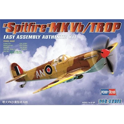 Imagen de HobbyBoss 80213 Plástico Modelo Escala 1:72 Kit Plano Spitfire MK VB Trop