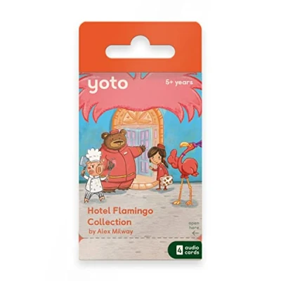 Imagen de Yoto Player The Hotel Flamingo Collection de Alex Milway 6 tarjetas historia audiolibro para niños Cubo altavoz infantil,Regalo juguete y niñas a partir 0 años.