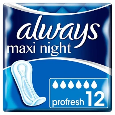 Imagen de Always Maxi Noche Profresh Servilleta Sanitaria Sin Las Alas 190 g