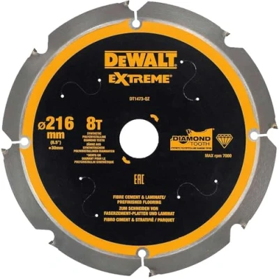 Imagen de DeWalt DT1473 QZ Hojas para corte de multi material (fibrocemento), 216 x 30 mm, 8D