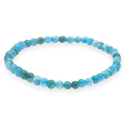 Imagen de Lebensquelle Plus Mini pulsera de bolas 4 5 mm piedras preciosas (Apatita)