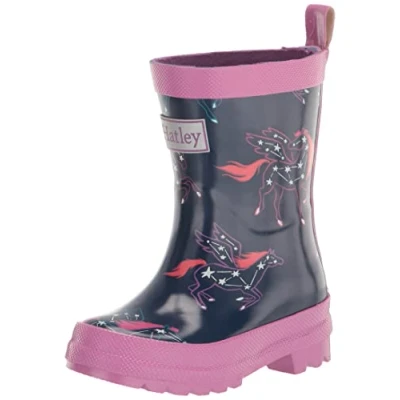 Imagen de Hatley Printed Wellington Rain Boots Gummistiefel, Bote de Lluvia Niñas, Pegasus Constellations, 23 EU