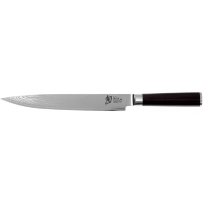 Imagen de KAI Shun Classic Cuchillo japonés para jamón con hoja de 23 cm Damasco 32 capas núcleo VG MAX 61 (±1) HRC Mango madera Pakka Hecho en Japón carne forjado