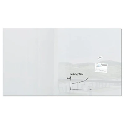 Imagen de SIGEL GL235 Pizarra magnética de cristal, 240 x 120 cm, blanco puro Artverum