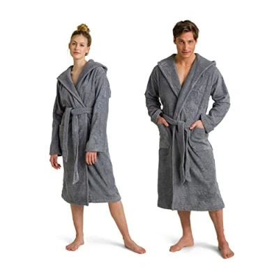 Imagen de Möve Superwuschel Abrigo con Capucha, Gris, XXX Large Unisex