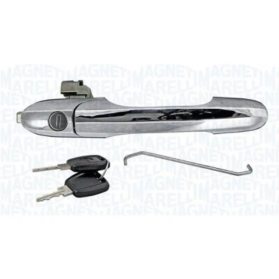 Imagen de MAGNETI MARELLI 350105021600 Manecilla de Puerta Delante, izquierda con cilindro cierre cromo/negro barnizado FIAT: 500 Hatchback, C Cabrio