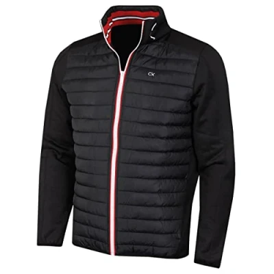 Imagen de Calvin Klein Hombre CK Hybrid Aislar Chaqueta de Golf Negro/Rojo XL