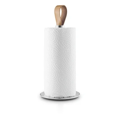 Imagen de EVA SOLO Soporte para Rollos de Cocina, Acero Inoxidable,Caucho,Cuero, 13,4 x 23,4 cm