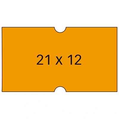 Imagen de APLI 101566 Pack de 6 rollos para etiquetadora, color naranja