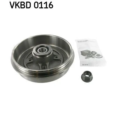 Imagen de SKF VKBD 0116 Tambor de Freno con cojinete rueda incorporado 234 RENAULT: CLIO 2, 19 II Hatchback, MEGANE 1 Classic