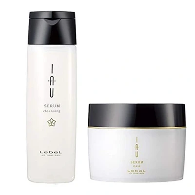 Imagen de Lebel IAU Serum Cleansing Hair Shampoo 200ml &amp; Mask 170g Set (Green Tea Set)