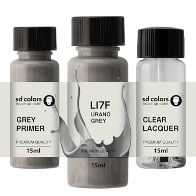 Imagen de SD COLORS urano GREY LI7F I7F 5K Pintura para retocar (15 ML), color gris (pintura+imprimador+laca)
