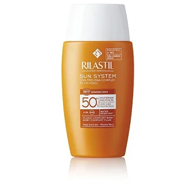 Imagen de Rilastil Sun System Fotoprotector Baby Comfort Con Spf 50+, 00% Mineral Para Bebés Desde 0 Meses 50ml