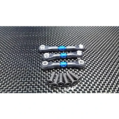 Imagen de Tamiya TT 02 Upgrade Parts Aluminium Steering Tie Rod 1 Set Blue