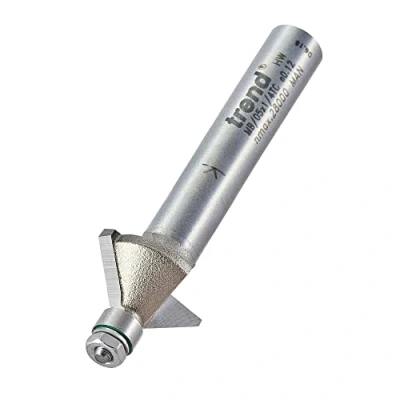 Imagen de Trend MB/05X1/4TC Broca para fresadora de chaflán (45, 14,3 mm, longitud corte 6,35 punta carburo tungsteno, 4,8 mm)