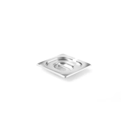 Imagen de HENDI Tapa Gastronorm con hueco para la cuchara. Profi Line GN 1/6 176x162 mm