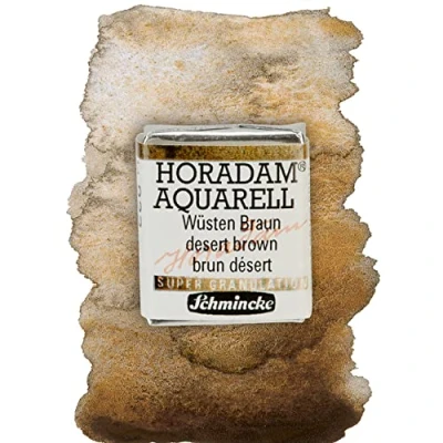 Imagen de Schmincke Horadam Aquarell, Super granulación, 14 923 044 desiertos marrón, 1/2 tazón, tonos muy fuertes granuladores, acuarelas supergranuladoras más finas