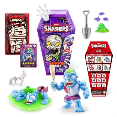 Imagen de Smashers Horror House de ZURU, Juguete Interactivo, Coleccionable para niños y Adolescentes (30 cm), (Zombie)