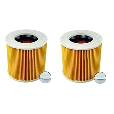 Imagen de Flisdtry 2 filtros de Cartucho para aspiradora WD3 Premium WD2 WD1 MV3 MV2 WD 3P Kit extensión Polvo Fino
