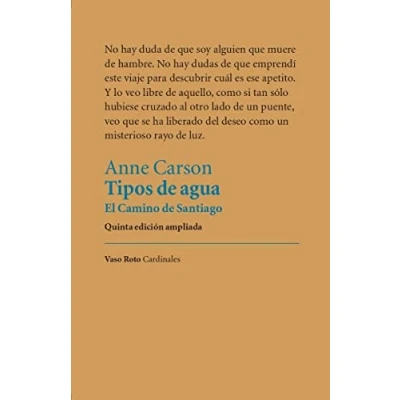 Imagen de Tipos de agua: El Camino Santiago: 16 (CARDINALES)