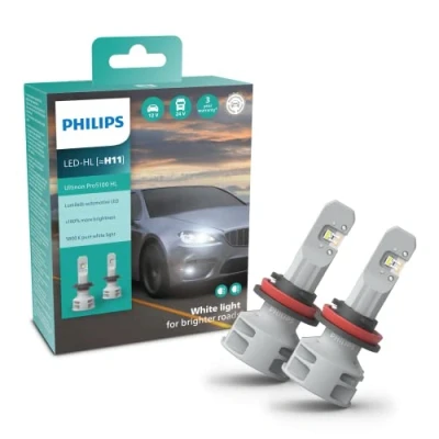 Imagen de Philips Ultinon Pro5100 LED lámpara para faros de coche (H11), +160%, 5.800K, set 2