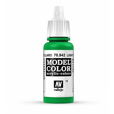 Imagen de Vallejo Model Color Pintura Acrílica Verde (Light Green) Acabado Mate, 18 ml. Autonivelante y Sistema BSL para Modelismo Figuras