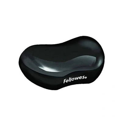 Imagen de Fellowes Gel Crystals Reposamuñecas flexible ergonómico, color negro