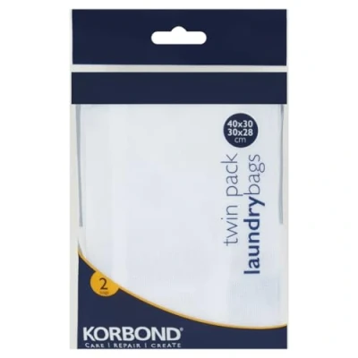 Imagen de Korbond Laundry Bag Bolsa de lavanderia, Blanco, 2 Unidades