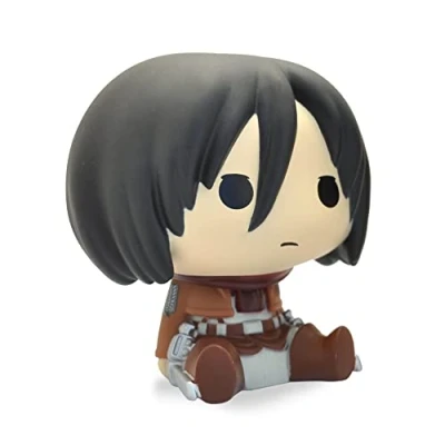 Imagen de PLASTOY Attack ON Titan Money Box Chibi 3521320800752 Hucha Mikasa 16Cm, Color Multicolour, único (1112880075)
