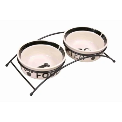 Imagen de Set Comed.Cerám+Pie, 2x2.6 l, ø25 cm, Blco/Ng