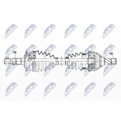 Imagen de Semi eje NTY NPW PL 121