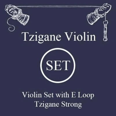 Imagen de LARSEN STRINGS Violin Cuerdas Tzigane Multifilamento Fiber Core Set E acero eslinga fuerte