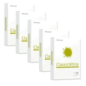 Imagen de STEINBEIS N1, Papel 100% reciclado, A4, 80 g/m2, caja 5 paquetes (2500 hojas)
