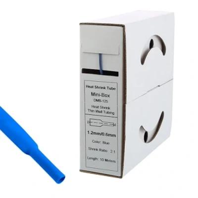 Imagen de Offgridtec Tubo termorretráctil (10 m, 1,2 mm &gt; 0,6 mm), color azul