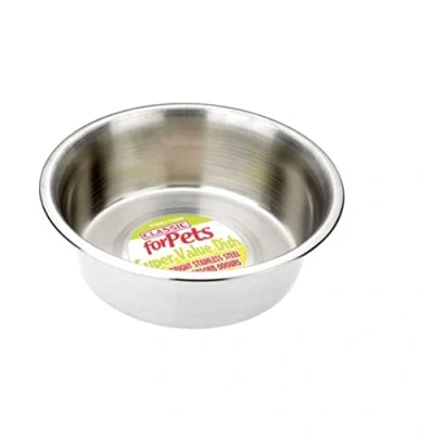 Imagen de Classic Pet Products Super Value Plato de Acero Inoxidable, 2800 ml