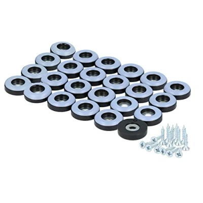 Imagen de 24 x Paliers de butée en pTFE avec vis ø 19 mm **téflon patins 5 **patins feutre