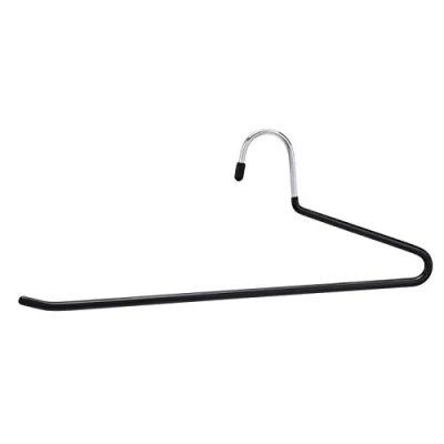 Imagen de Amazon Basics Perchas para pantalones con lado abierto, Paquete de 10, Cromo